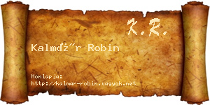 Kalmár Robin névjegykártya